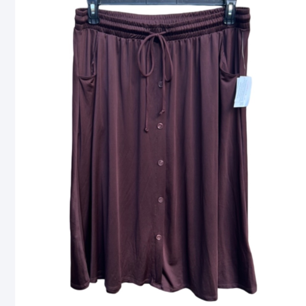 NWT Lularoe Marsha Skirt, Large, Pockets, Elastic Waist, Drawstring, Modest - Picture 2 of 11